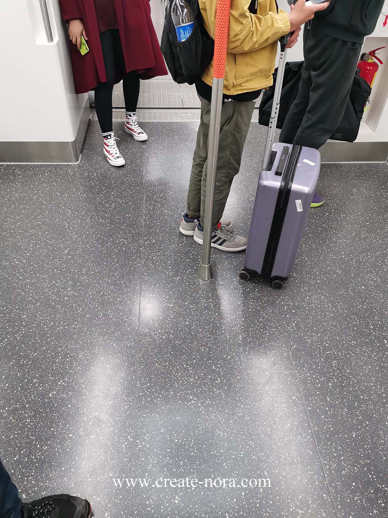 the photo of nora rubber flooring in Wuhan Metro 4